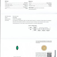 2.46 Ct. Emerald from Zambia Scan Report