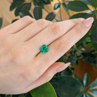 3.45 Ct. Emerald from Colombia Life Style