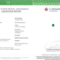 1.62 Ct. Emerald from Colombia - Muzo Scan Report