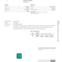 1.49 Ct. Emerald from Colombia Scan Report