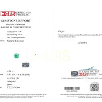 4.78 Ct. Emerald from Colombia Scan Report
