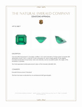 2.32 Ct. Emerald from Colombia Appraisal