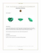 0.65 Ct. Emerald from Colombia Appraisal