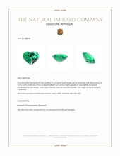 0.65 Ct. Emerald from Colombia Appraisal