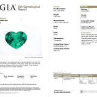 0.65 Ct. Emerald from Colombia Scan Report