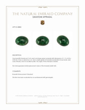 3.43 Ct. Cabochon Emerald from Zambia Appraisal