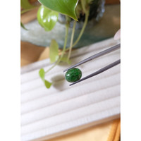 3.43 Ct. Cabochon Emerald from Zambia Life Style
