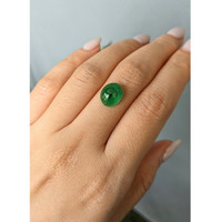 3.53 Ct. Cabochon Emerald from Zambia Life Style