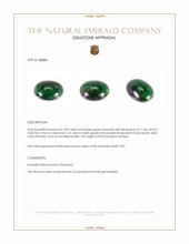 2.80 Ct. Cabochon Emerald from Zambia Appraisal
