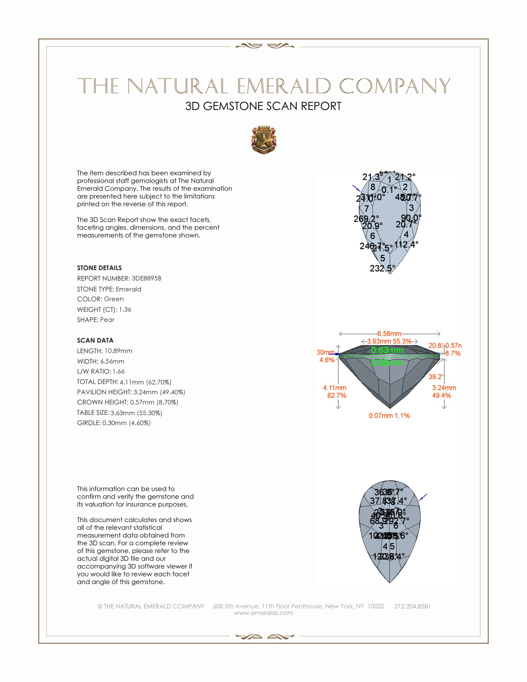 1.36 Ct. Emerald from Colombia