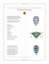 1.36 Ct. Emerald from Colombia 3 D Scan Report