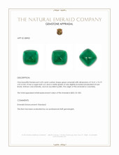 6.20 Ct. Cabochon Emerald from Colombia Appraisal