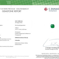7.91 Ct. Emerald from Colombia Scan Report