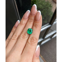 3.79 Ct. Emerald from Colombia Life Style