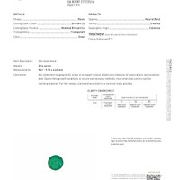 3.16 Ct. Emerald from Colombia Scan Report