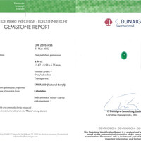 4.90 Ct. Cabochon Emerald from Colombia - Muzo Scan Report