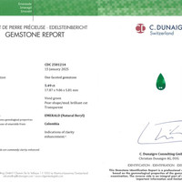 5.49 Ct. Emerald from Colombia Scan Report