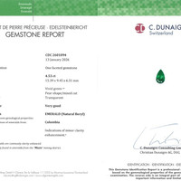 4.53 Ct. Emerald from Colombia - Muzo Scan Report