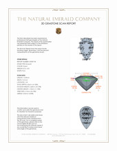 4.53 Ct. Emerald from Colombia 3 D Scan Report