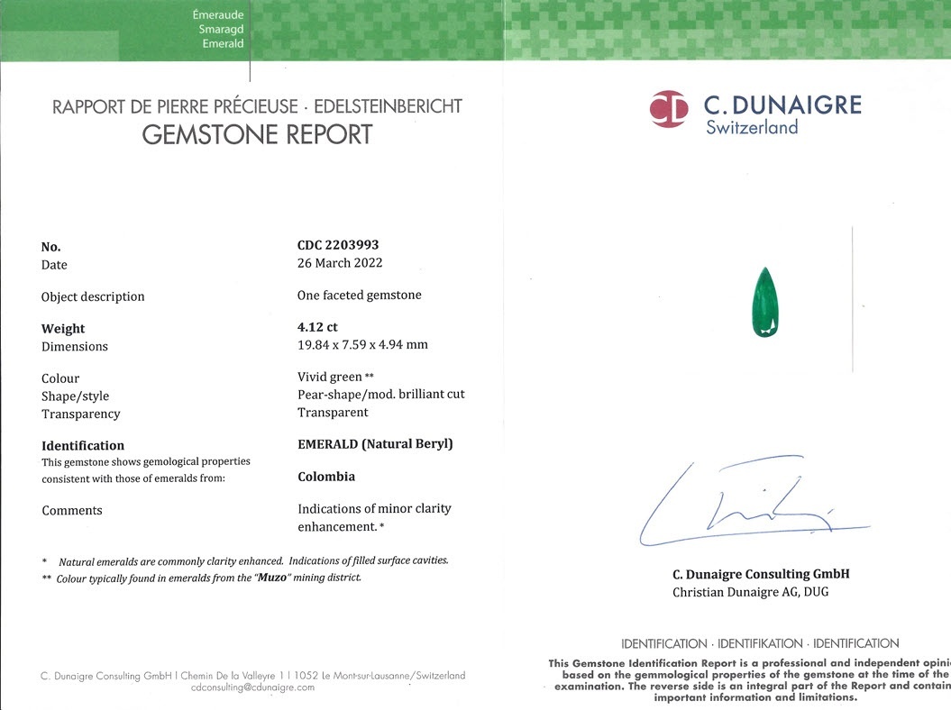 4.12 Ct. Emerald from Colombia - Muzo
