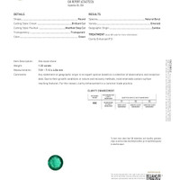 1.32 Ct. Emerald from Zambia Scan Report
