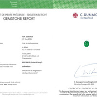 4.92 Ct. Emerald from Colombia Scan Report