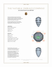 6.41 Ct. Emerald from Colombia 3 D Scan Report