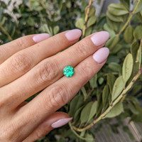 1.48 Ct. Emerald from Colombia Life Style