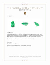 1.16 Ct. Emerald from Colombia Appraisal