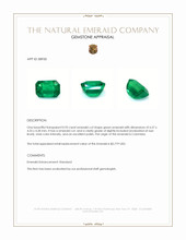 0.95 Ct. Emerald from Colombia Appraisal