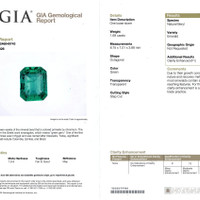 1.69 Ct. Emerald from Zambia Scan Report
