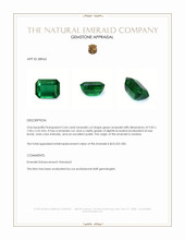 2.64 Ct. Emerald from Zambia Appraisal