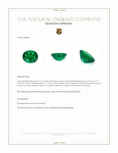 3.15 Ct. Emerald from Zambia Appraisal