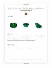1.05 Ct. Emerald from Zambia Appraisal