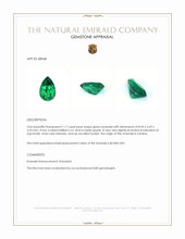 1.17 Ct. Emerald from Zambia Appraisal