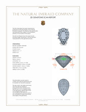 1.17 Ct. Emerald from Zambia 3 D Scan Report