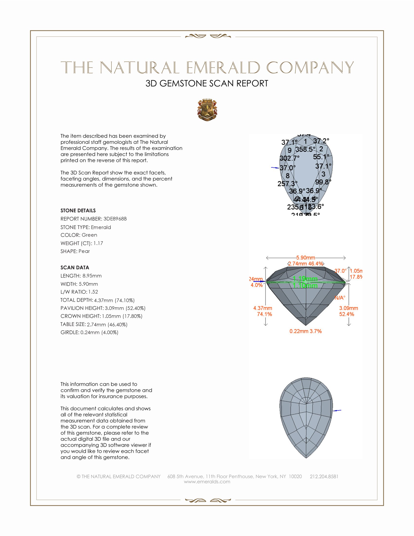 1.17 Ct. Emerald from Zambia