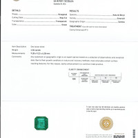 4.06 Ct. Emerald from Zambia Scan Report