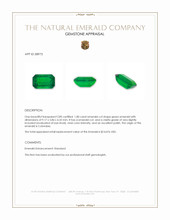 1.80 Ct. Emerald from Colombia Appraisal
