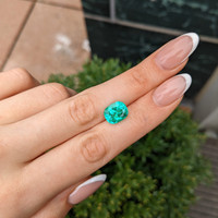 3.96 Ct. Emerald from Colombia Life Style