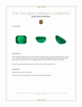 0.94 Ct. Emerald from Colombia Appraisal