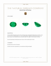 2.30 Ct. Emerald from Zambia Appraisal