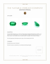 1.31 Ct. Emerald from Ethiopia Appraisal