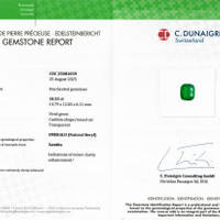 10.55 Ct. Emerald from Zambia Scan Report