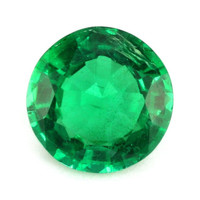  Emerald Ring 1.25 Ct., 18K Yellow Gold Combination Stone