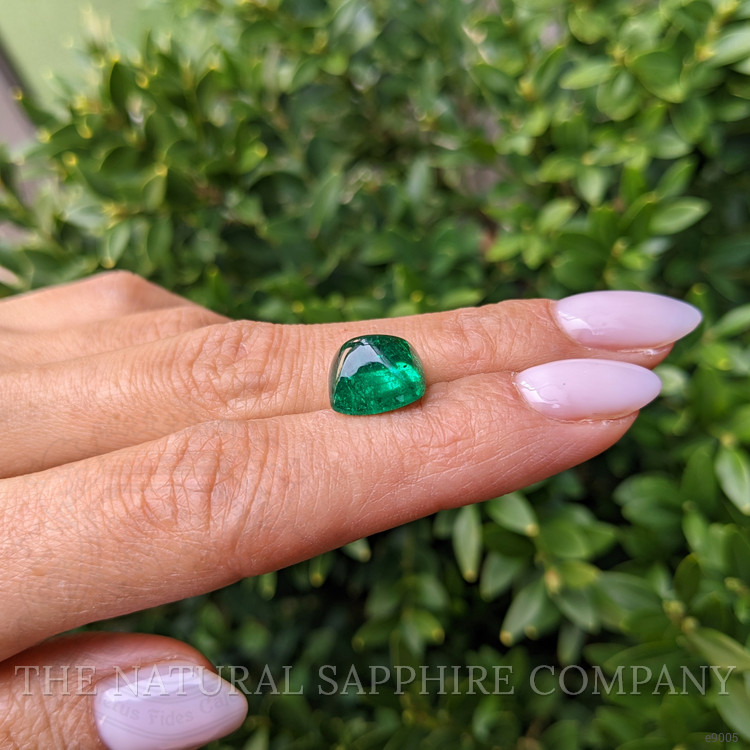 6.19 Ct. Cabochon Emerald from Colombia
