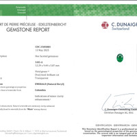 3.82 Ct. Emerald from Colombia - Muzo Scan Report