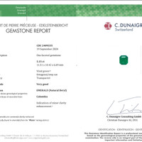 5.15 Ct. Emerald from Colombia - Muzo Scan Report