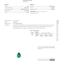 1.66 Ct. Emerald from Colombia Scan Report