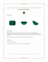 5.73 Ct. Emerald from Colombia - Muzo Appraisal